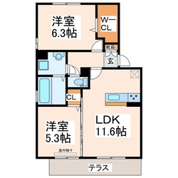 ラフィーネ青葉台の物件間取画像